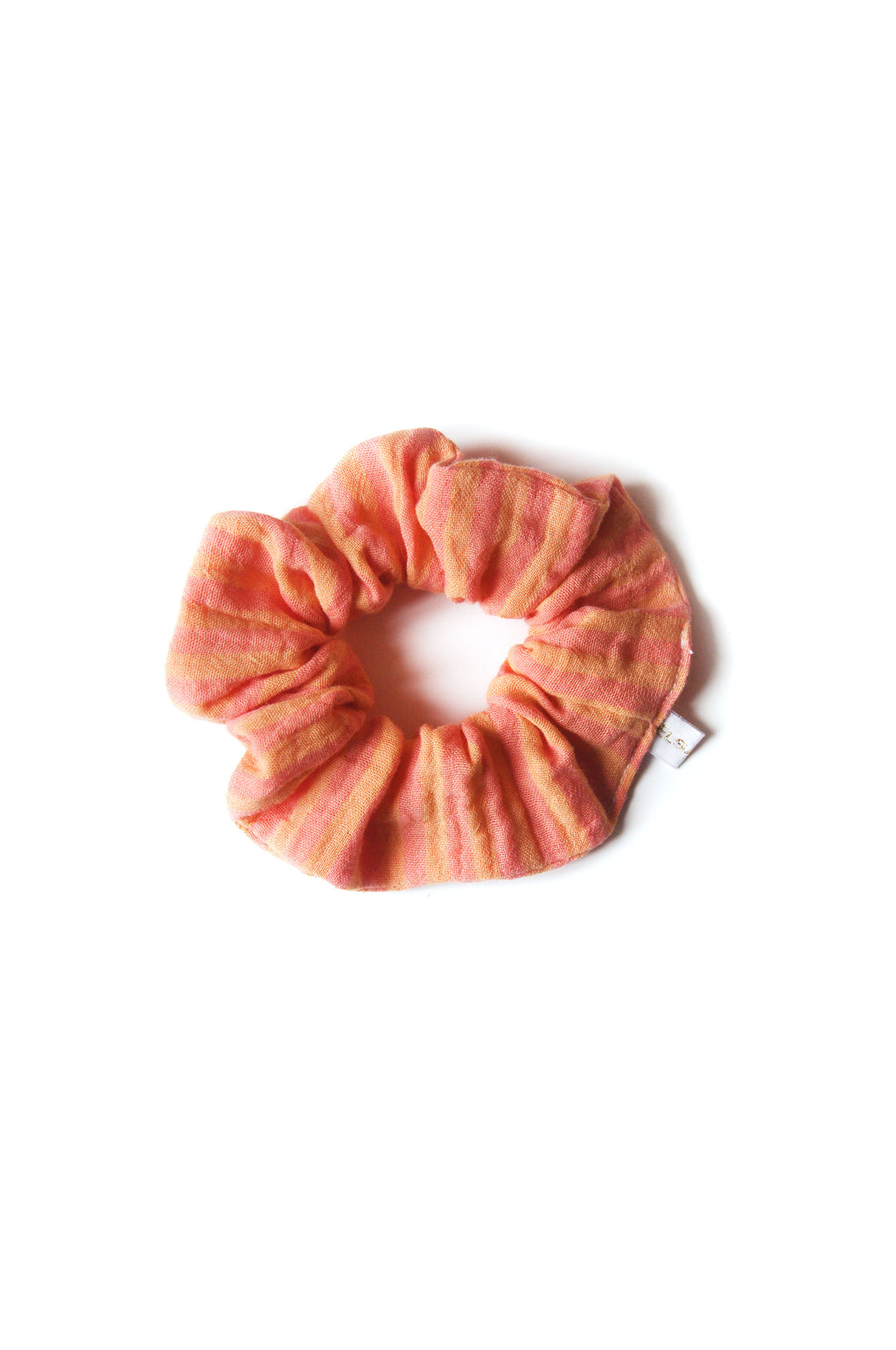 CHOUCHOU GAZE STRIPES PECHE ROSE