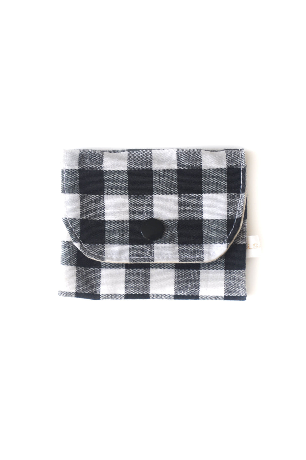 Porte carte Vichy n&b