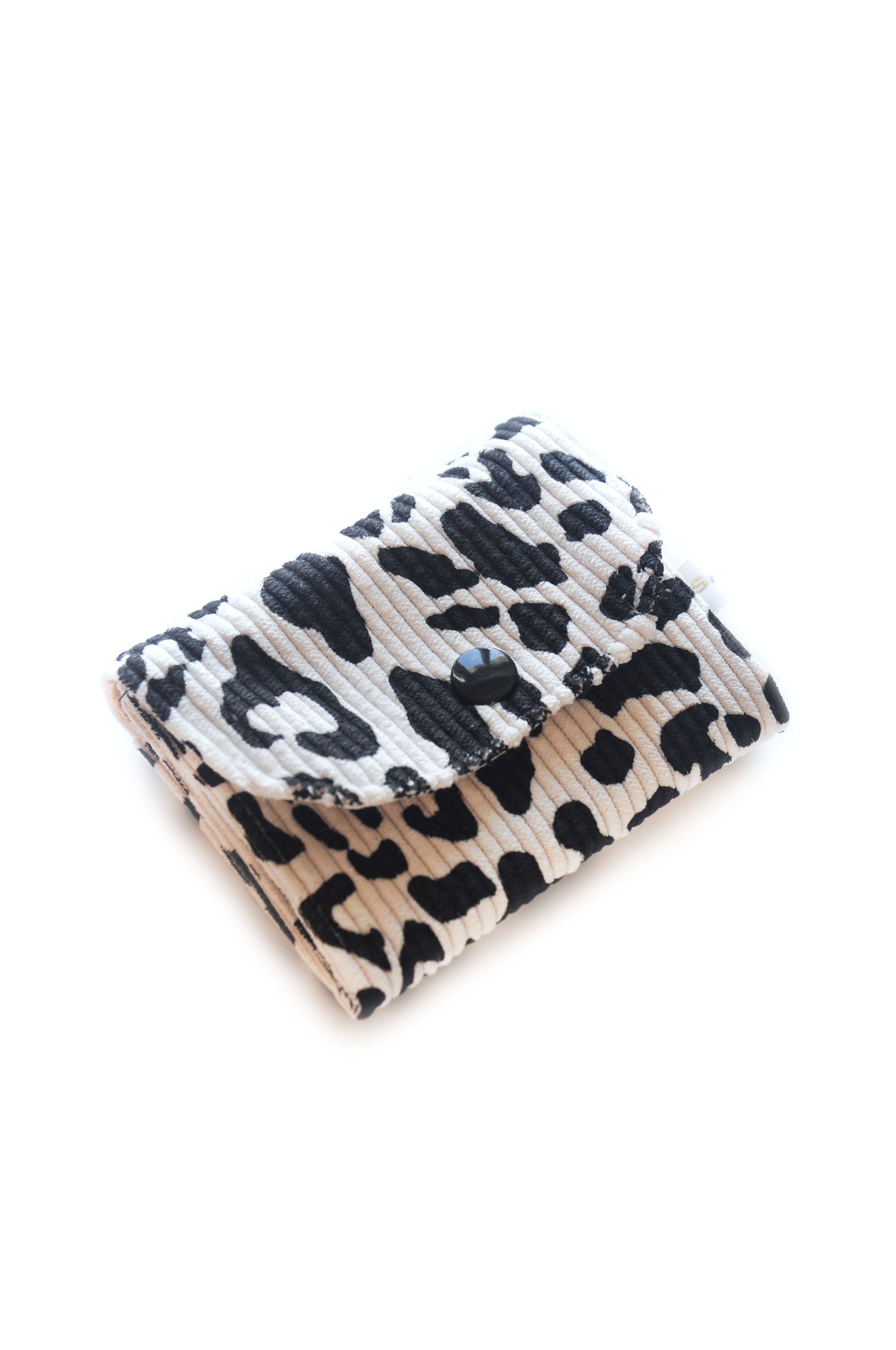 Porte carte Velours co Léo blanc