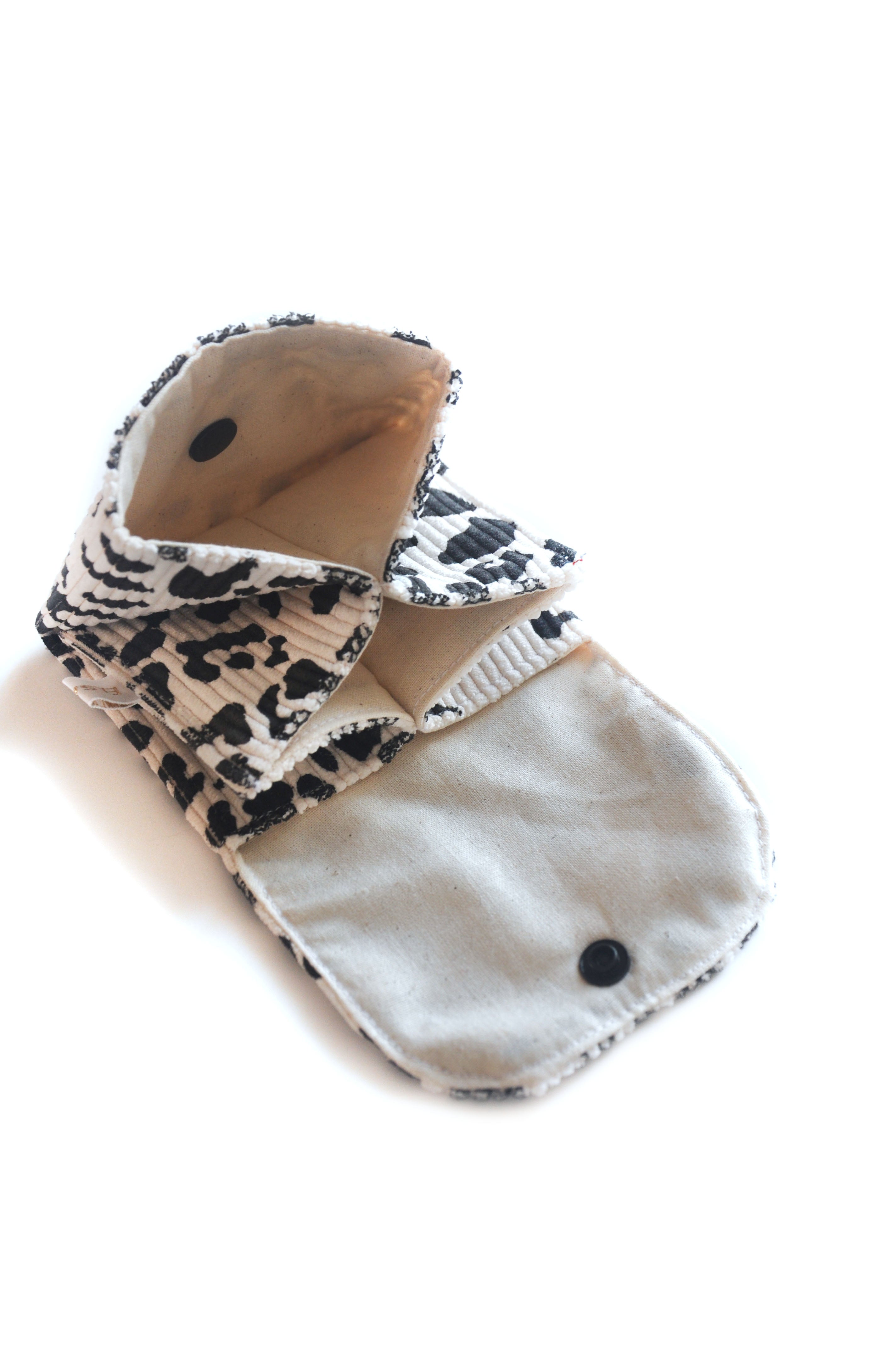 Porte carte Velours co Léo blanc