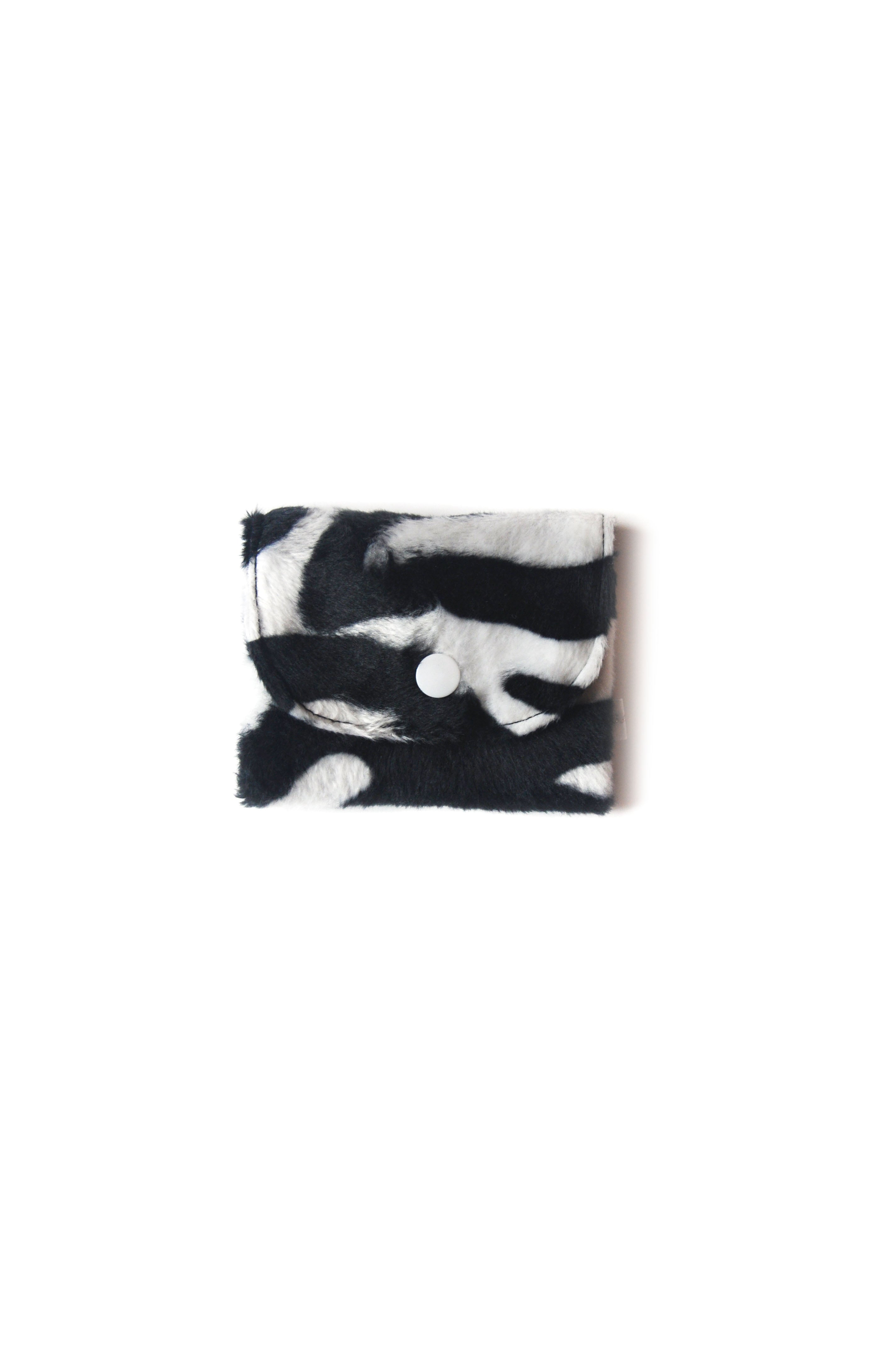 Porte carte Fluffy zébra n&b