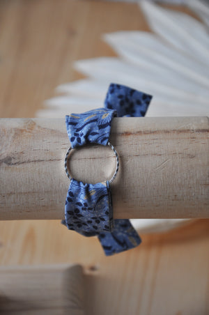 Bracelet Feuilles bleu